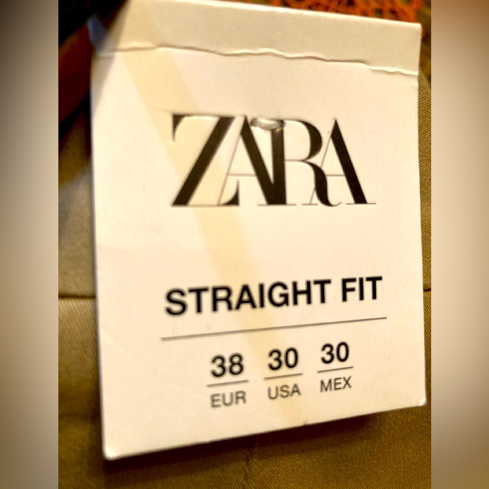 new Zara khaki dress pants size 30 us